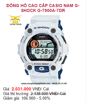 đồng hồ cao cấp casio nam g-shock g-7900a-7dr