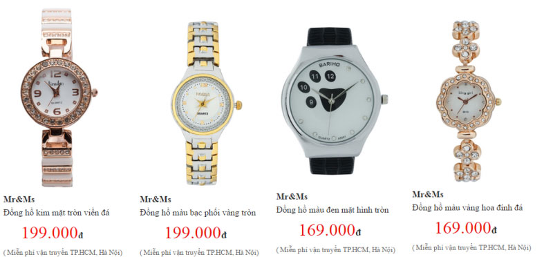 Cửa hàng đồng hồ nữ giá rẻ tại Hà Nội cho phái đẹp
